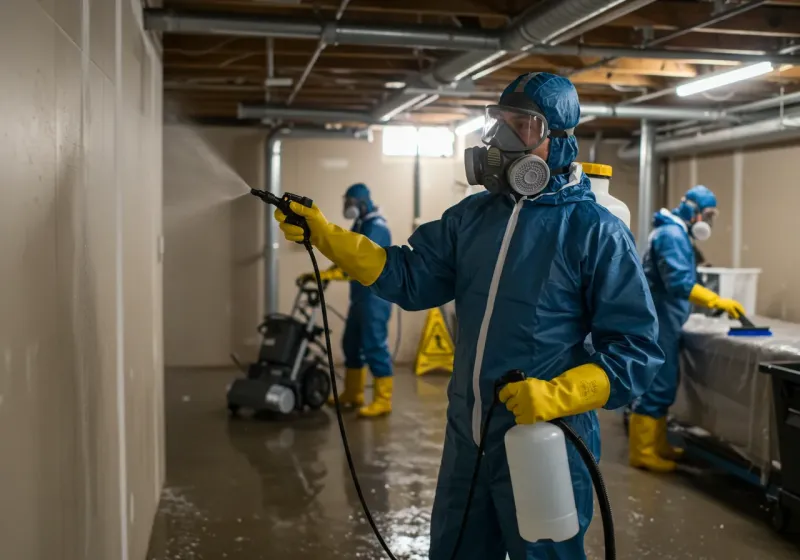 Basement Sanitization and Antimicrobial Treatment process in Eagle, WI